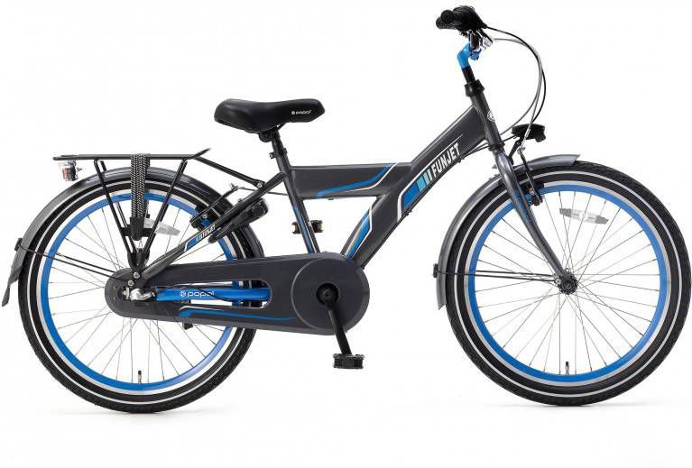 Popal Funjet N3 Jongensfiets 22 Inch Jongens 3v Terugtraprem Blauw/grijs