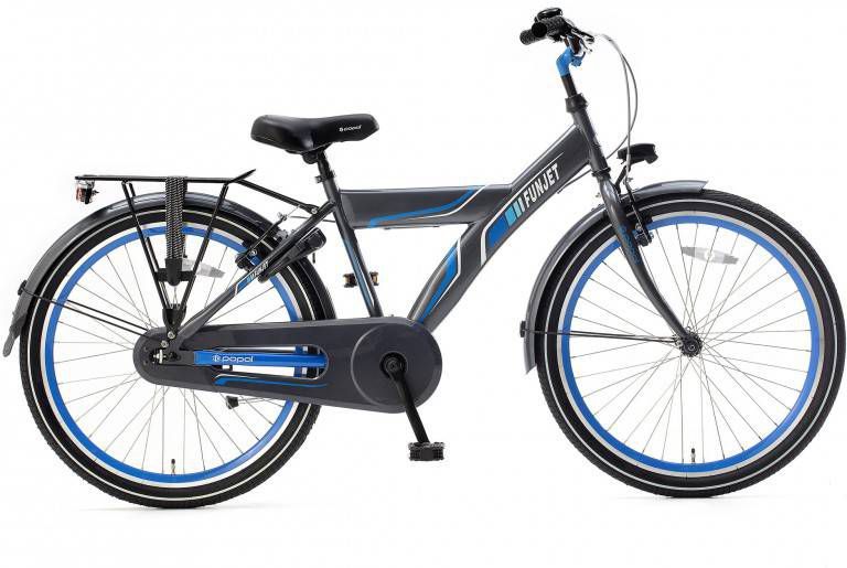 Popal Funjet X Jongensfiets 24 Inch Jongens Terugtraprem Blauw/grijs