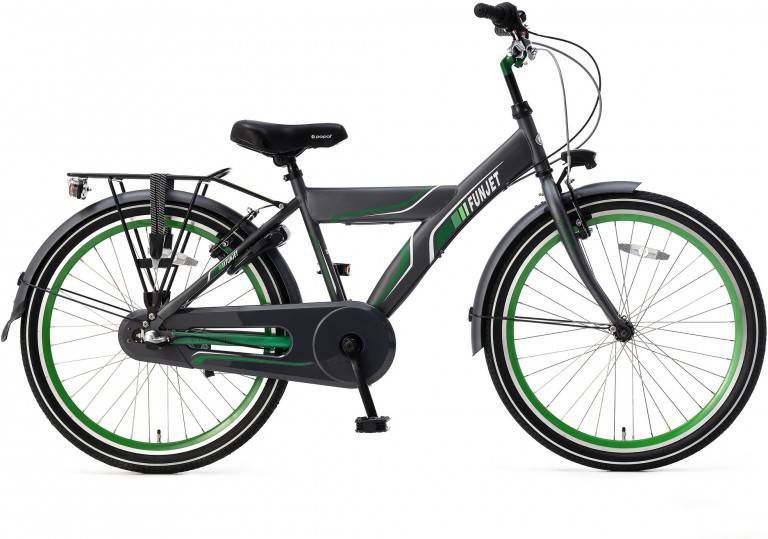 Popal Funjet N3 Jongensfiets 24 Inch Jongens 3v Terugtraprem Groen/grijs