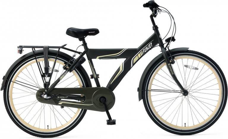Popal Funjet N3 Jongensfiets 26 Inch Jongens 3v Terugtraprem Legergroen