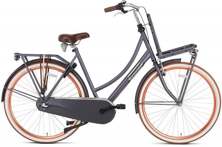 Popal Transportfiets Dames Daily Dutch Basic+ 28 Inch 50 Cm Dames 3v Terugtraprem Donkerblauw
