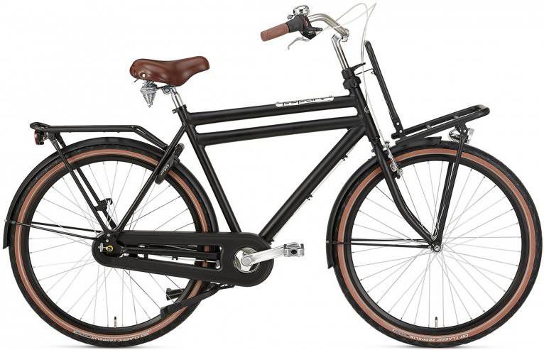 Popal Transportfiets daily dutch prestige Heren N7RB 50 cm Mat zwart Mat zwart