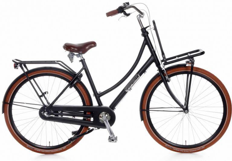 Popal Transportfiets daily dutch prestige N3 Dames 50 cm Mat zwart Mat zwart