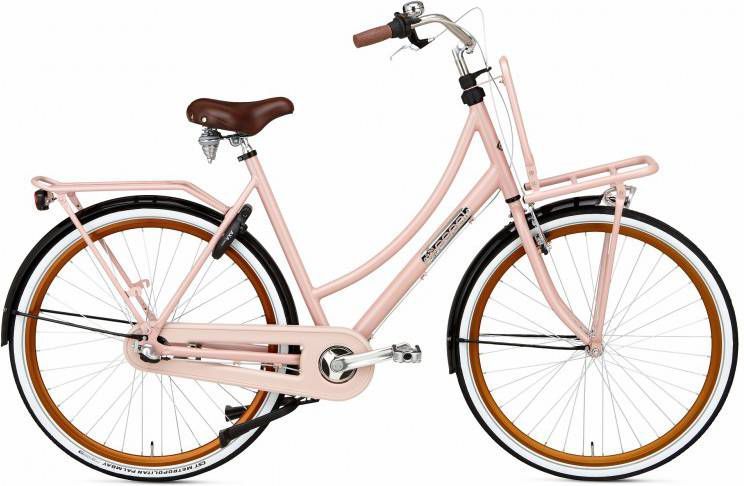 Popal Transportfiets Daily Dutch Prestige N3 RN Dames Zalm 57cm Roze