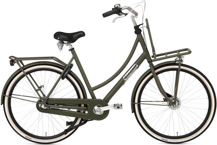 Popal Transportfiets Daily Dutch Prestige N3 VB RN dames 57 cm... Leger groen