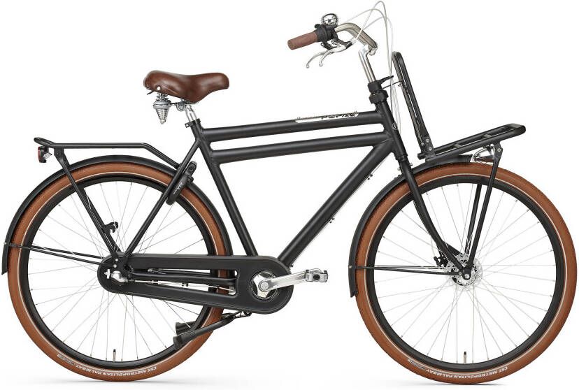 Popal Transportfiets Daily Dutch Prestige N3 VB RN M heren 57 cm... Mat zwart