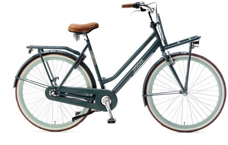 Popal Nera Transportfiets Dames 28 Inch Dames 3v Terugtraprem Groen