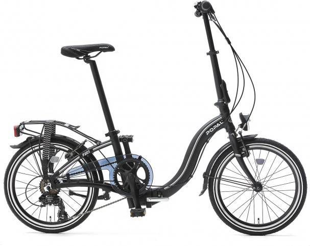 Popal subway f201 20 inch 34 cm unisex 6v v brake matzwart