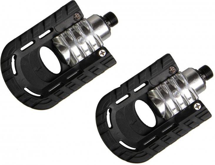 Simson Vouwpedalen Easy Fold Vouwfiets 9/16 Inch Zwart 2 Stuks