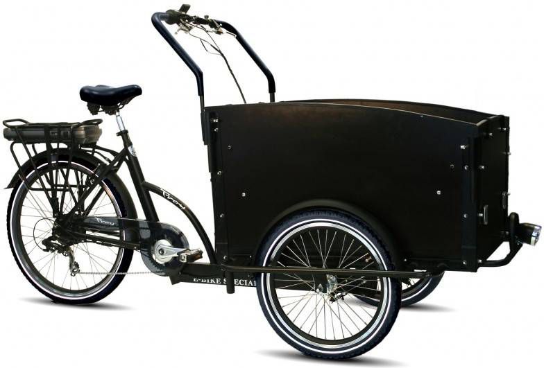 Troy Elektrische Bakfiets 26 Inch 51 Cm Unisex V brake Zwart