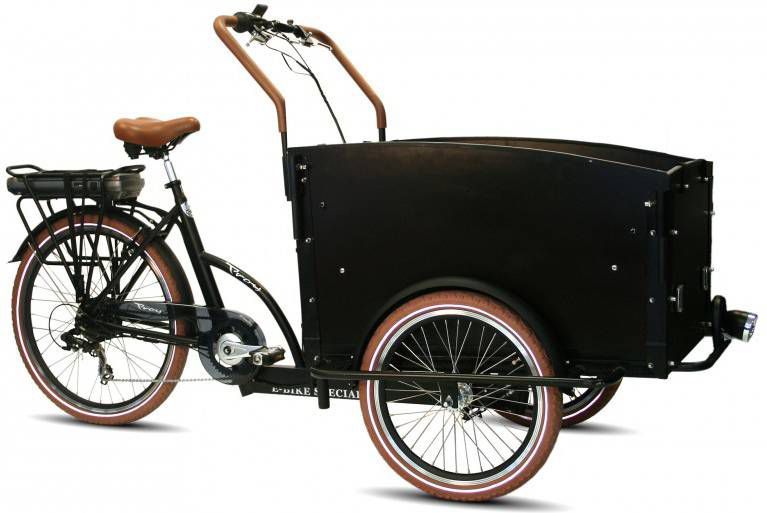 Troy Elektrische Bakfiets 26 Inch 51 Cm Unisex 7v V brake Matzwart