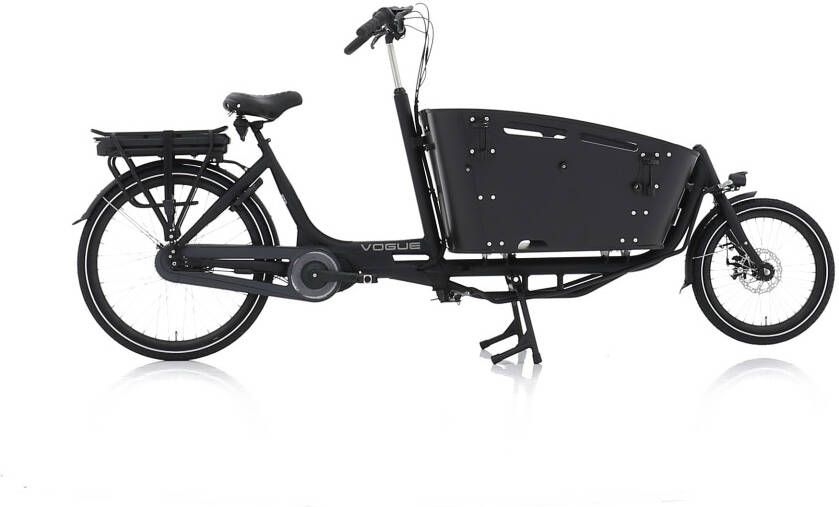 Vogue Elektrische bakfiets carry 2 N8 Mat Zwart 468 Wh Mat zwart