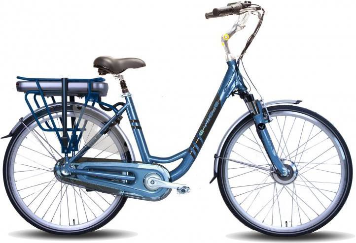Vogue Elektrische Stadsfiets Basic 28 Inch 49 Cm Dames 3v Rollerbrake Blauw