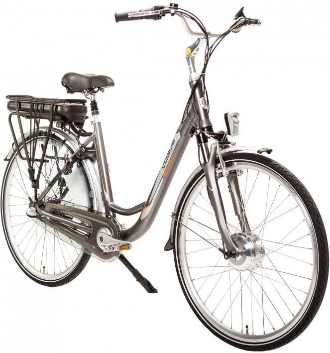 Vogue Elektrische fiets Basic dames grijs 49cm 468 Watt Grijs