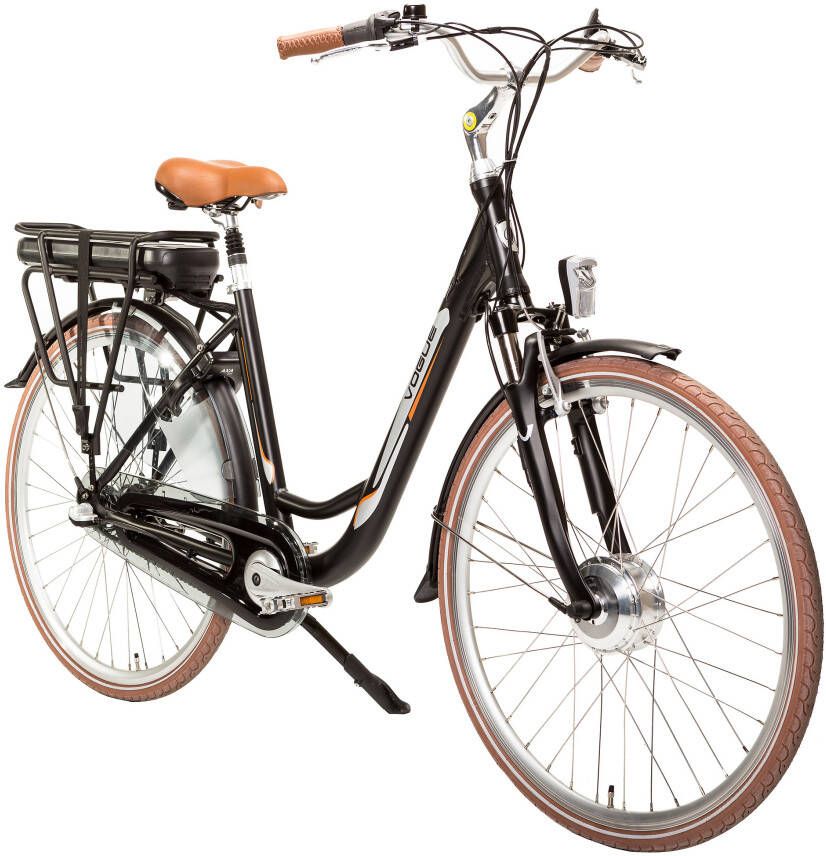 Vogue Elektrische fiets Basic dames zwart 49cm 468 Watt Zwart