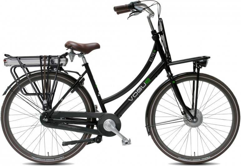 Vogue Elektrische fiets Elite Plus dames mat zwart 50cm 468 Watt Zwart