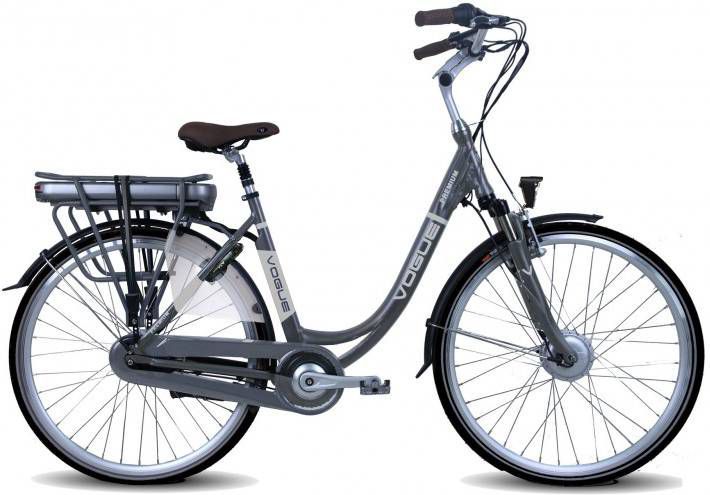 Vogue Elektrische fiets Premium Dames 53 cm Mat grijs 468 Wh Mat grijs