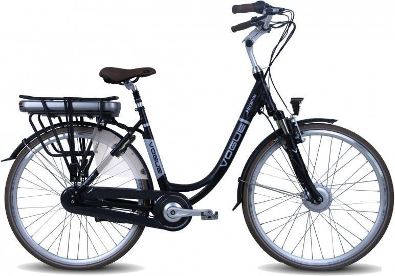 Vogue Elektrische fiets Premium Dames 53 cm Mat zwart 467 Wh Mat zwart