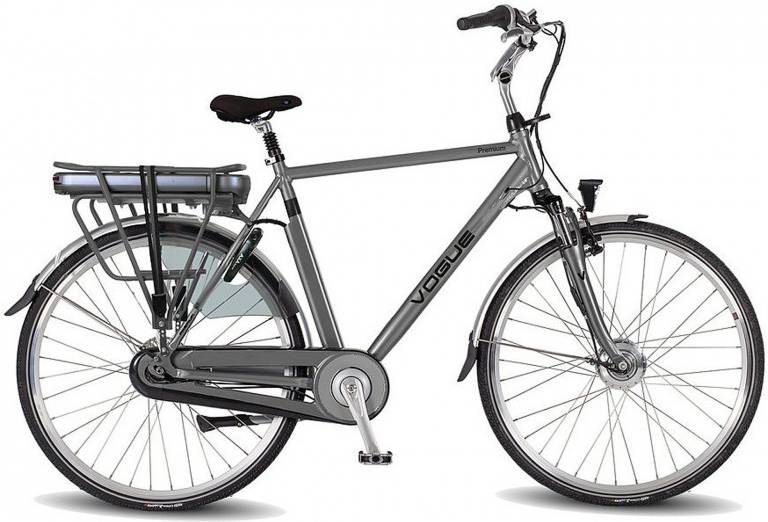 Vogue Elektrische Stadsfiets Premium 28 Inch 56 Cm Heren 7v Rollerbrake Matgrijs