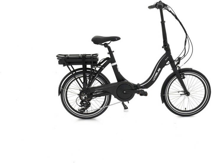 Vogue Elektrische vouwfiets easy go 7D Zwart Mat zwart
