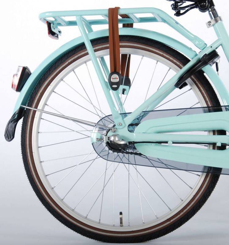 Volare Excellent Shimano N3 Meisjesfiets Met Voordrager 24 Inch Mintblauw