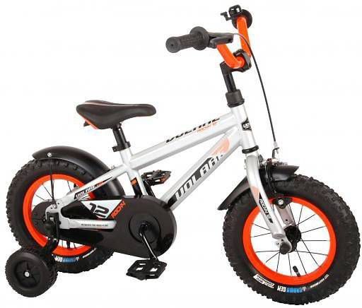 Volare Rocky Jongensfiets 12 Inch 21, 5 Cm Jongens Terugtraprem Zilver/oranje