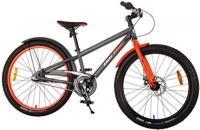 Volare Jongensfiets Rocky 24 Inch 31, 75 Cm Jongens 3v Terugtraprem Donkergrijs/oranje