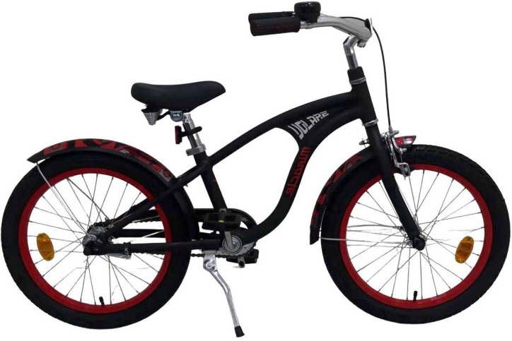Volare Kinderfiets Miracle Cruiser Jongens 16 inch Mat zwart Mat zwart