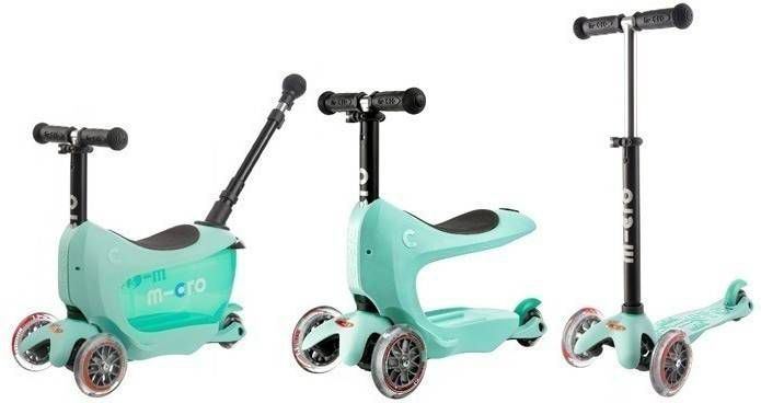 Micro Mini 2Go Deluxe Push Mint Loopfiets/Step Complete
