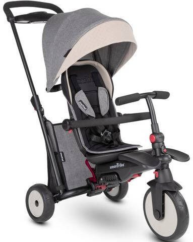 smarTrike ® Driewieler SmarTfold STR5, grijs met verstelbaar zonnedak