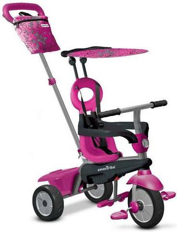 smarTrike ® Vanilla TouchSteering® 4-in-1 Driewieler, roze Roze/lichtroze