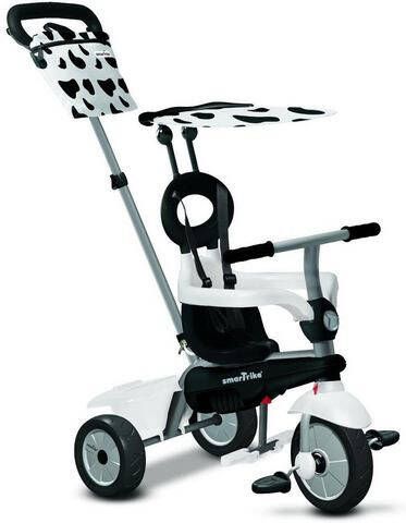 smarTrike ® Vanilla TouchSteering® 4-in-1 Driewieler, wit/zwart Wit