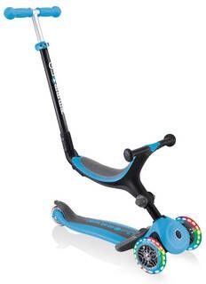 GLOBBER GO UP FOLDABLE PLUS LIGHT S lichtblauw met verlichte wielen
