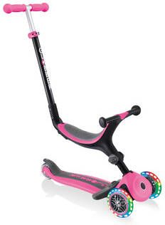 GLOBBER GO UP FOLDABLE PLUS LIGHT S roze met verlichte wielen