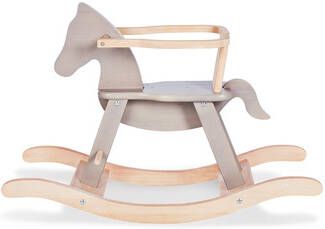 Pinolino ® Hobbelpaard , grijs/naturel van hout, made in europe