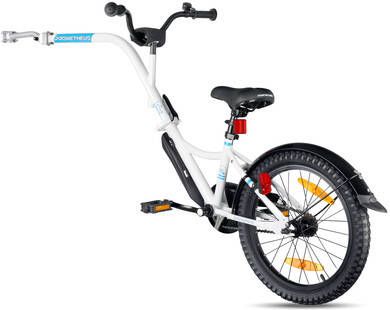 Prometheus Bicycles ®, Tandem Aanhangfiets 18 inch wit