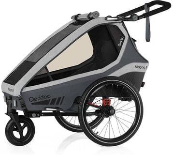 Qeridoo ®, Kidgoo1 kinderfietskar Steel Grijs