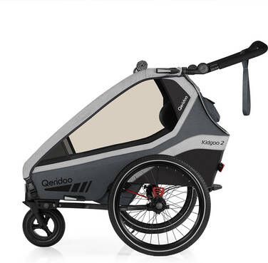 Qeridoo ®, Kidgoo2 kinderfietskar Steel Grijs