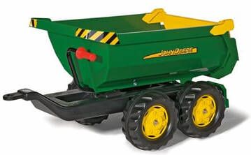 Rolly Toys Kindervoertuig aanhanger Halfpipe John Deere voor traptractoren