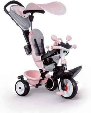 Smoby Baby Driver Plus Junior Roze/grijs