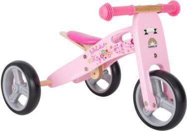 bikestar 2 in 1 Mini Loopifiets 7 Hout Flamingo Pink