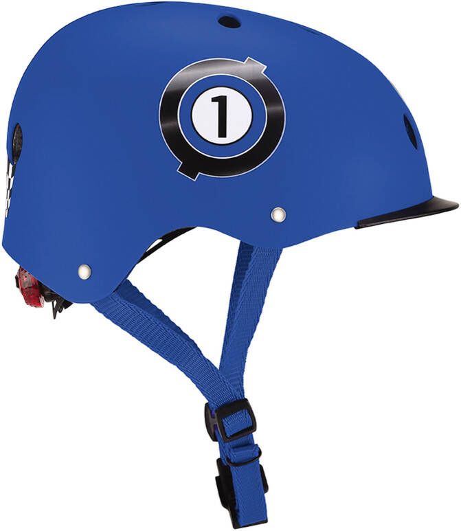Globber kinderhelm Elite Lights Racing Blue