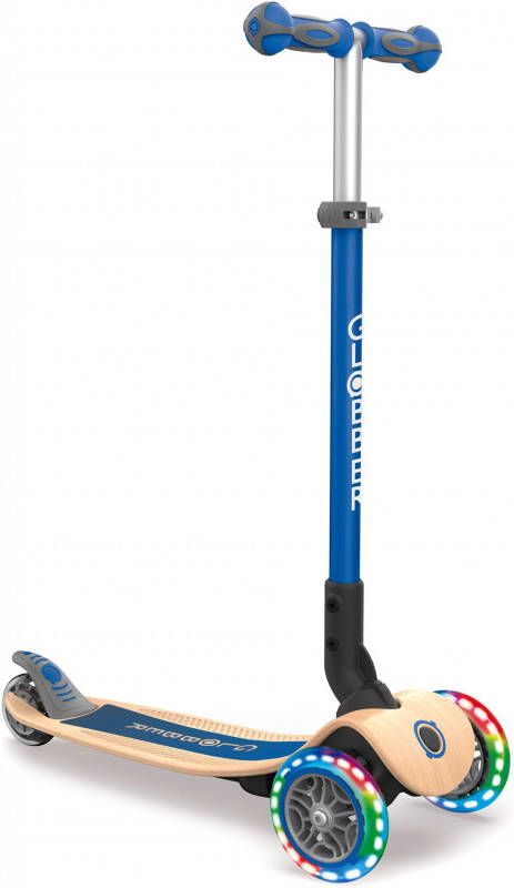 Globber Primo Lights Wood Opvouwbare Tri Scooter