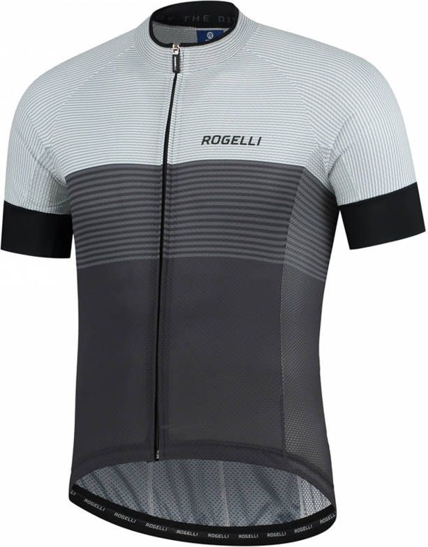 Rogelli fietsshirt Boost zwart/donkergrijs/wit