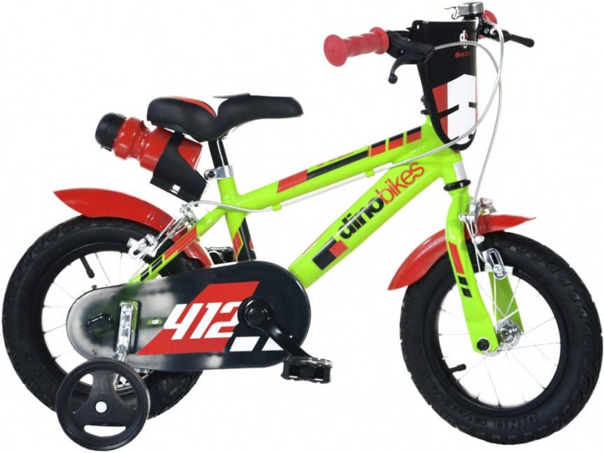 Dino Jongensfiets Sfera 12 Inch 21 Cm Jongens Knijprem Lichtgroen