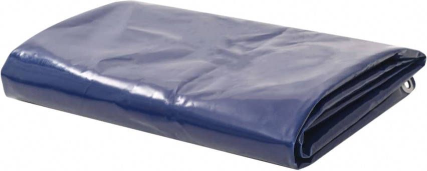 VIDAXL Dekzeil 650 g/m², 3x3 m blauw