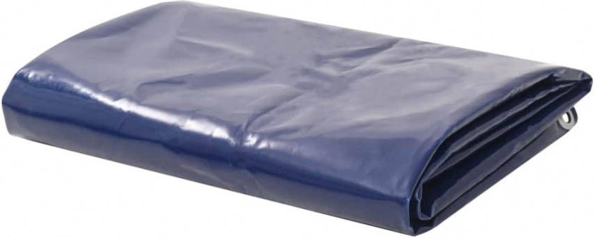 VIDAXL Dekzeil 650 g/m², 4x4 m blauw