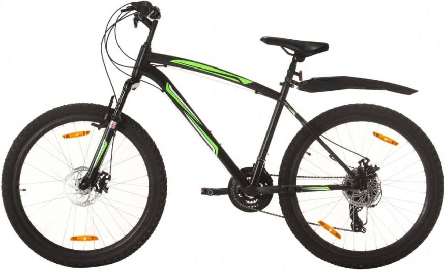 VIDAXL Mountainbike 21 versnellingen 26 inch wielen 46 cm zwart