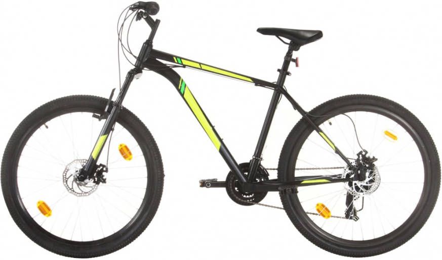 VIDAXL Mountainbike 21 versnellingen 27, 5 in wielen 42 cm frame zwart
