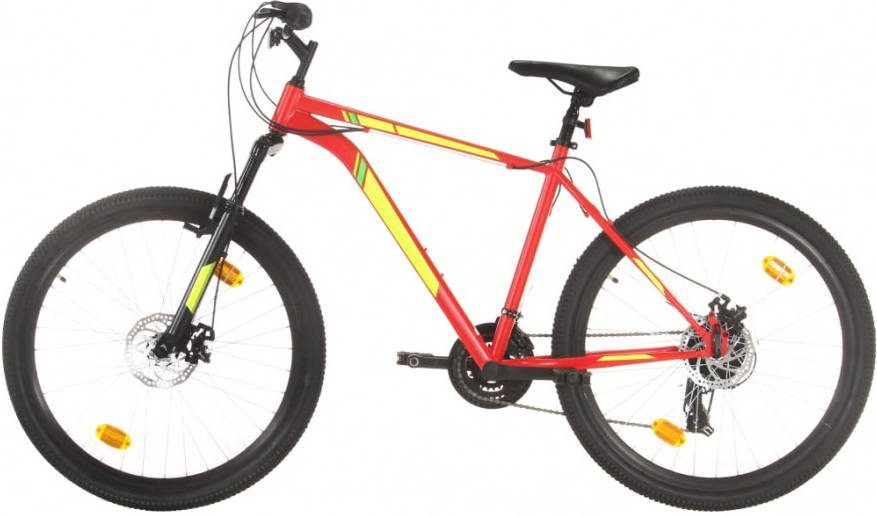 VIDAXL Mountainbike 21 versnellingen 27, 5 inch wielen 42 cm frame rood